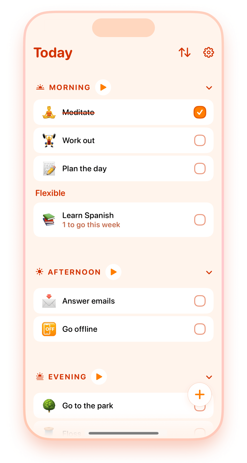 Dayshine App Interface Screenshot